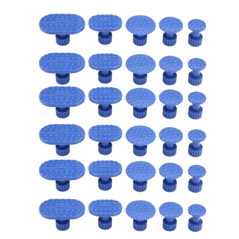Estink Pulling Tabs Kit, 30pcs Car Body Dent Removal Repair Pulling Tabs Tools Paintless Dent Repair Tools Glue Puller Tabs Set Auto Body Paintless Dent Removal Tabs Kit for Vehicles Refrigerator Motorcycle - Image 1